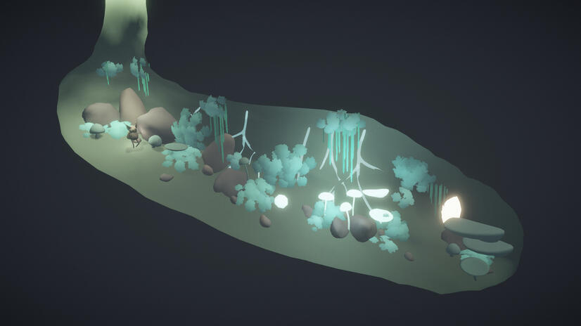 Entry of the mushroom cave