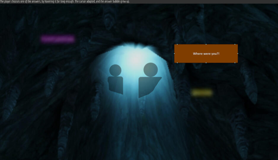 Mockup of the dialogue system