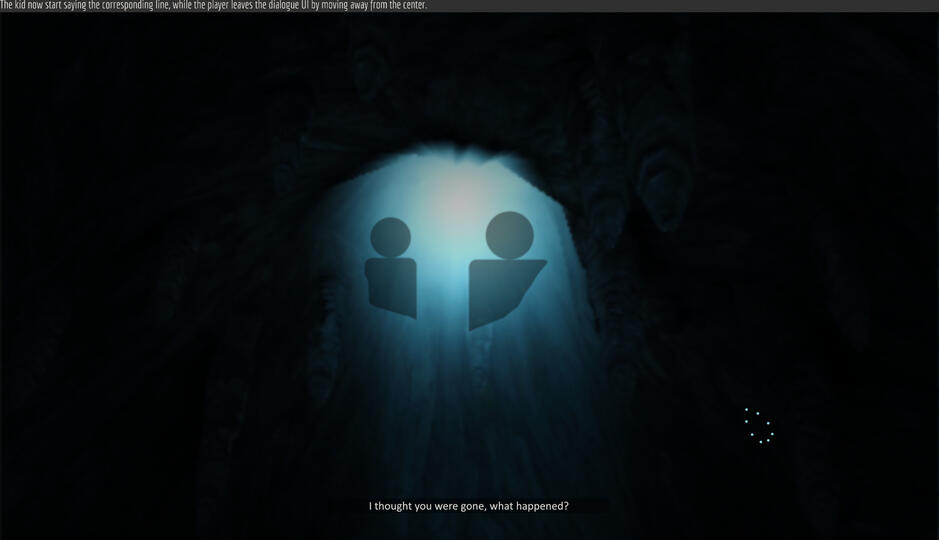 Mockup of the dialogue system