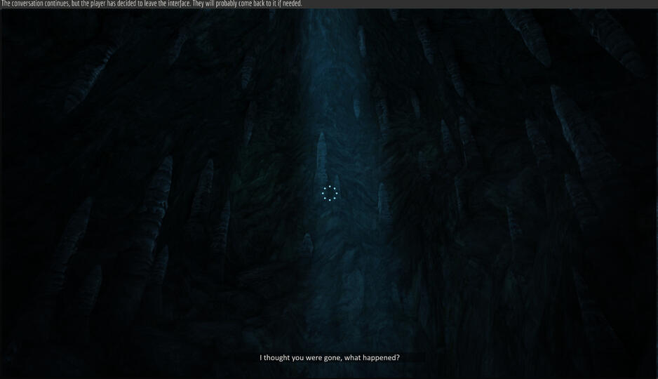 Mockup of the dialogue system